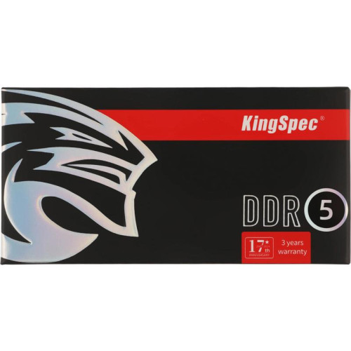 Оперативная память DDR5 16GB 5200MHz Kingspec KS5200D5N11016G RTL PC5-41600 CL40 SO-DIMM 288-pin 1.1В single rank Ret [KS5200D5N11016G]