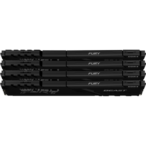 Память оперативная Kingston 32GB 3600MT/s DDR4 CL17 DIMM (Kit of 4) FURY Beast Black