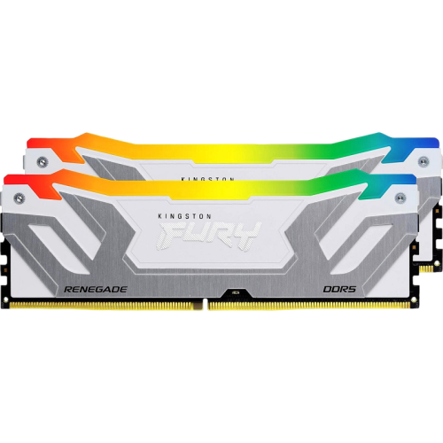 Память оперативная/ Kingston 48GB 8400MT/s DDR5 CL40 CUDIMM (Kit of 2) FURY Renegade RGB White XMP