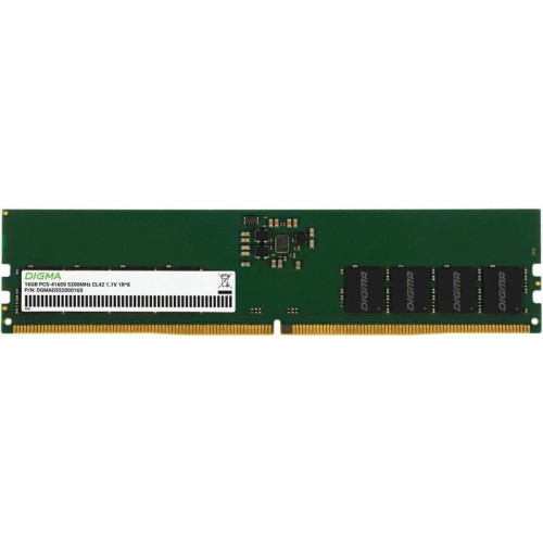 Оперативная память DDR5 16GB 5200MHz Digma DGMAD55200016S RTL PC5-41600 CL42 DIMM 288-pin 1.1В single rank Ret [DGMAD55200016S]