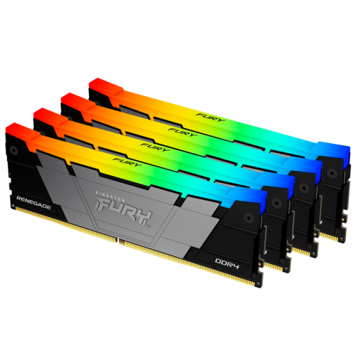 Память оперативная Kingston 128GB 3600MT/s DDR4 CL18 DIMM (Kit of 4) FURY Renegade RGB
