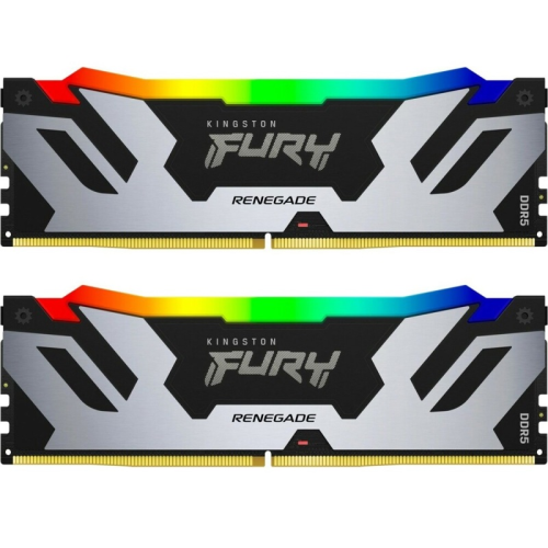 Память оперативная/ Kingston 64GB 6400MT/s DDR5 CL32 DIMM (Kit of 2) FURY Renegade RGB XMP