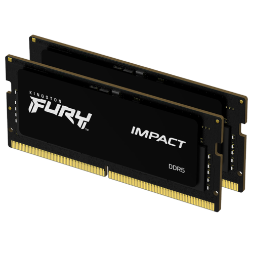 Память оперативная/ Kingston 32GB 6400MT/s DDR5 CL38 SODIMM (Kit of 2) FURY Impact XMP