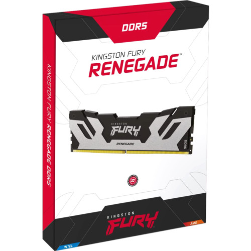 Память оперативная/ Kingston 32GB 6400MT/s DDR5 CL32 DIMM (Kit of 2) FURY Renegade Silver