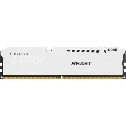 Оперативная память DDR5 16GB 6800MHz Kingston KF568C34BWE-16 Fury Beast White Expo RTL Gaming PC5-54400 CL34 DIMM 288-pin 1.4В kit dual rank с радиатором Ret