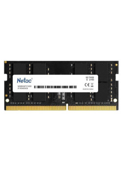 Оперативная память DDR4 4Gb 2666MHz Netac NTBSD4N26SP-04 Basic RTL PC4-21300 CL19 SO-DIMM 260-pin 1.2В single rank Ret [NTBSD4N26SP-04]