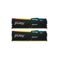 Память оперативная/ Kingston 16GB 6000MT/s DDR5 CL30 DIMM (Kit of 2) FURY Beast RGB EXPO
