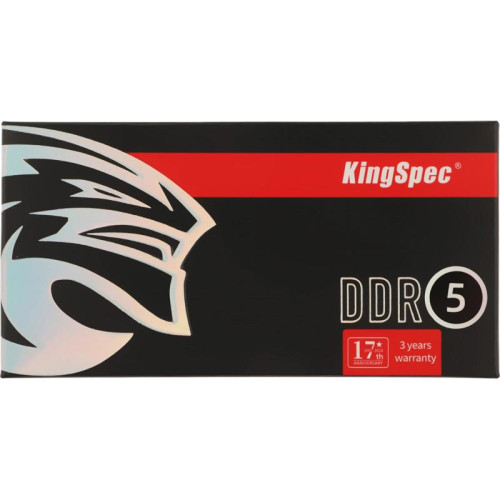 Оперативная память DDR5 32GB 4800MHz Kingspec KS4800D5N11032G RTL PC5-38400 CL40 SO-DIMM 288-pin 1.1В single rank Ret [KS4800D5N11032G]