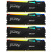 Память оперативная/ Kingston 128GB 5200MT/s DDR5 CL40 DIMM (Kit of 4) FURY Beast RGB XMP