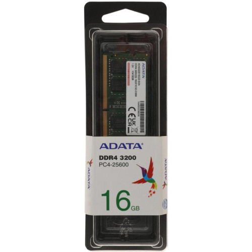Оперативная память DDR4 16Gb 3200MHz A-Data AD4S320016G22-SGN RTL PC4-25600 CL22 SO-DIMM 260-pin 1.2В single rank Ret [AD4S320016G22-SGN]