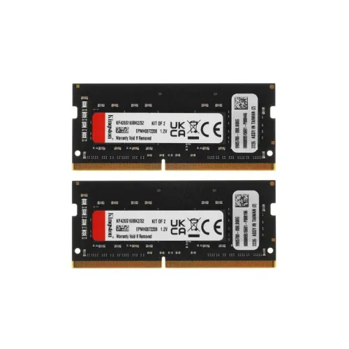 Память оперативная/ Kingston 32GB 2666MT/s DDR4 CL16 SODIMM (Kit of 2) FURY Impact