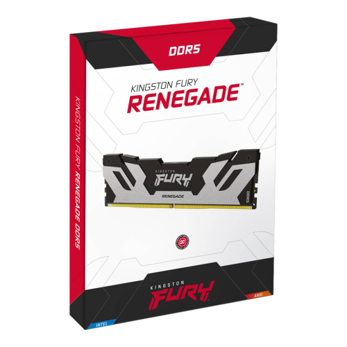 Память оперативная/ Kingston 24GB 8000MT/s DDR5 CL38 DIMM FURY Renegade Silver