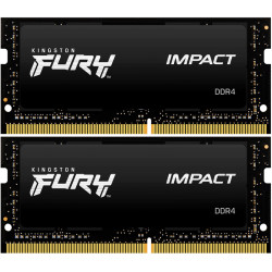 Память оперативная/ Kingston 64GB 3200MHz DDR4 CL20 SODIMM (Kit of 2) FURY Impact