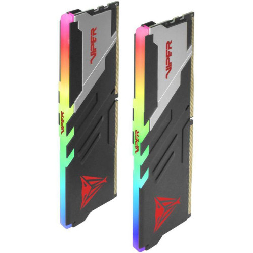 Оперативная память DDR5 2x16Gb 6400MHz Patriot PVVR532G640C32K Viper Venom RGB RTL Gaming PC5-51200 CL32 DIMM 288-pin 1.4В kit с радиатором Ret [PVVR532G640C32K]