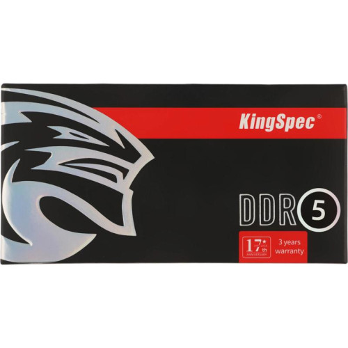 Оперативная память DDR5 16GB 5600MHz Kingspec KS5600D5N11016G RTL PC5-41600 CL40 SO-DIMM 288-pin 1.1В single rank Ret [KS5600D5N11016G]