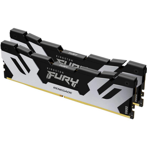 Память оперативная/ Kingston 32GB 8000MT/s DDR5 CL38 DIMM (Kit of 2) FURY Renegade Silver XMP