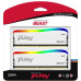 Память оперативная/ Kingston 32GB 3200MT/s DDR4 CL16 DIMM (Kit of 2) FURY Beast White RGB SE