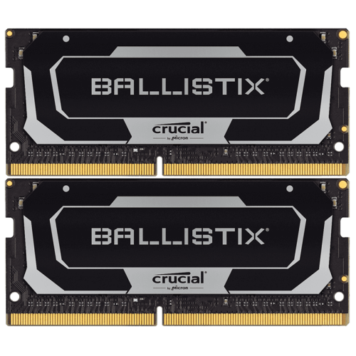 Память оперативная/ Crucial 16GB Kit (8GBx2) DDR4 3200MT/s CL16 Unbuffered SODIMM 260 pin Ballistix Black
