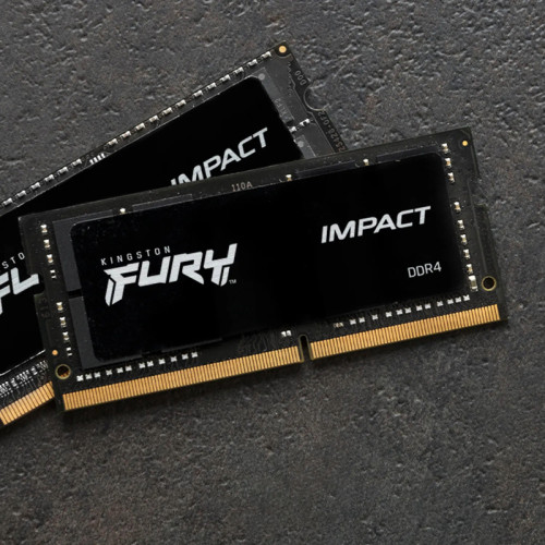 Память оперативная/ Kingston 16GB 4800MT/s DDR5 CL38 SODIMM (Kit of 2) FURY Impact PnP Память оперативная/ Kingston 16GB 4800MT/s DDR5 CL38 SODIMM (Kit of 2) FURY Impact PnP