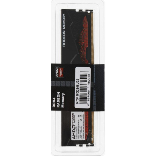 Память DDR4 16Gb 2666MHz AMD R7S416G2606U2S Radeon R7 Performance Series RTL PC4-21300 CL16 DIMM 288-pin 1.2В с радиатором Ret