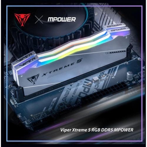 Память DDR5 2x24GB 6400MHz Patriot PVXR548G64C32KM Viper Xtreme 5 RGB RTL Gaming PC5-51200 CL32 DIMM 288-pin 1.4В с радиатором Ret