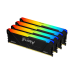 Память оперативная/ Kingston 128GB 2666MT/c DDR4 CL16 DIMM (Kit of 4) FURY Beast RGB