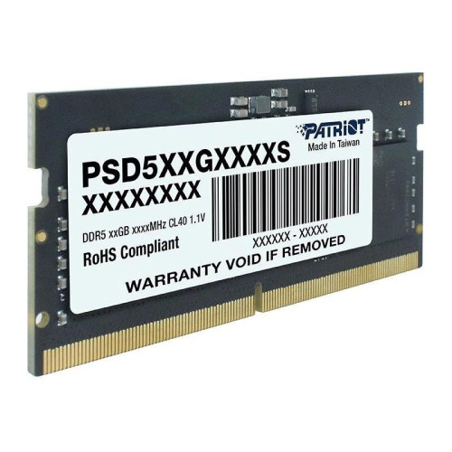 Оперативная память DDR5 16GB 5600MHz Patriot PSD516G560081S Signature RTL PC5-44800 CL46 SO-DIMM 262-pin 1.1В single rank Ret [PSD516G560081S]