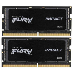 Память оперативная/ Kingston 64GB 4800MT/s DDR5 CL38 SODIMM (Kit of 2) FURY Impact PnP