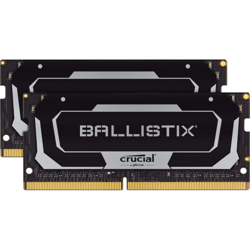 Память оперативная/ Crucial 16GB Kit (8GBx2) DDR4 3200MT/s CL16 Unbuffered SODIMM 260 pin Ballistix Black Память оперативная/ Crucial 16GB Kit (8GBx2) DDR4 3200MT/s CL16 Unbuffered SODIMM 260 pin Ballistix Black