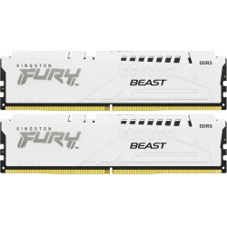 Память оперативная/ Kingston 64GB 5600MT/s DDR5 CL36 DIMM (Kit of 2) FURY Beast White EXPO