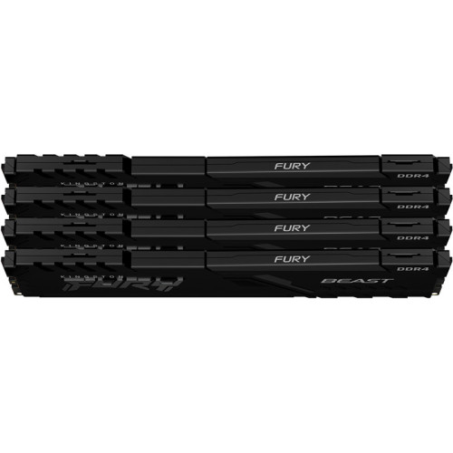 Память оперативная/ Kingston 16GB 2666MHz DDR4 CL16 DIMM (Kit of 4) FURY Beast Black Память оперативная/ Kingston 16GB 2666MHz DDR4 CL16 DIMM (Kit of 4) FURY Beast Black