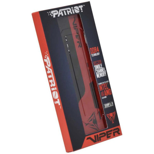 Оперативная память DDR4 8Gb 3200MHz Patriot PVE248G320C8 Viper Elite II RTL Gaming PC4-25600 CL18 DIMM 288-pin 1.35В с радиатором Ret [PVE248G320C8]