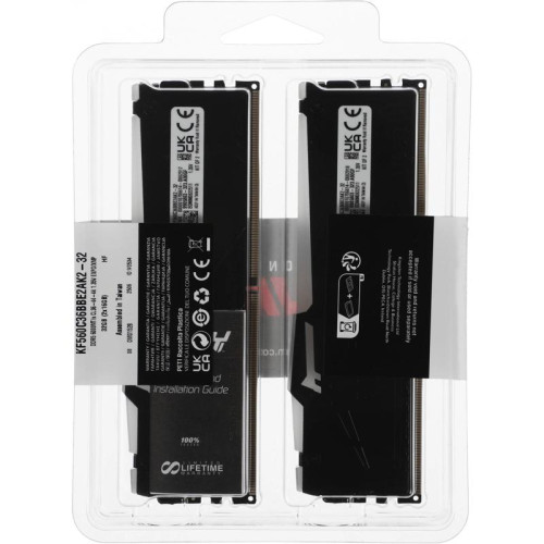 Память DDR5 2x16GB 6000MHz Kingston KF560C36BBE2AK2-32 Fury Beast RGB RTL Gaming PC5-48000 CL36 DIMM 288-pin 1.35В single rank с радиатором Ret