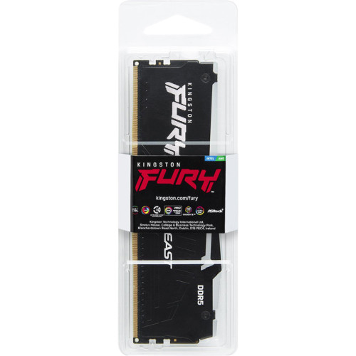 Память оперативная/ Kingston 32GB 5600MT/s DDR5 CL40 DIMM FURY Beast RGB Память оперативная/ Kingston 32GB 5600MT/s DDR5 CL40 DIMM FURY Beast RGB