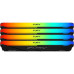 Память оперативная/ Kingston 32GB 3200MT/s DDR4 CL16 DIMM (Kit of 4) FURY Beast RGB