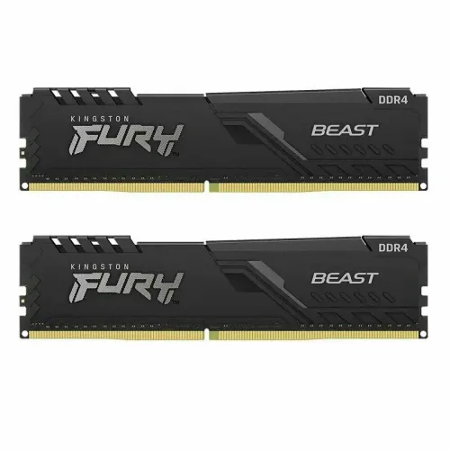 Память DDR4 2x8Gb 3200MHz Kingston KF432C16BBK2/16-SP Fury Beast Black RTL Gaming PC4-25600 CL16 DIMM 288-pin 1.35В kit dual rank с радиатором Ret