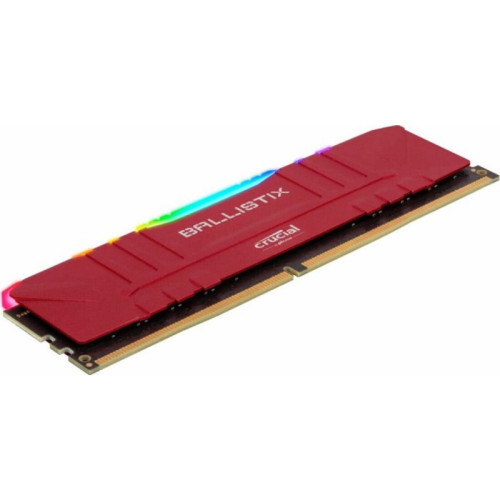 Память оперативная/ Crucial 16GB Kit (8GBx2) DDR4 3200MT/s CL16 Unbuffered DIMM 288 pin Ballistix Red RGB