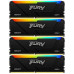 Память оперативная/ Kingston 64GB 3200MT/s DDR4 CL16 DIMM (Kit of 4) FURY Beast RGB