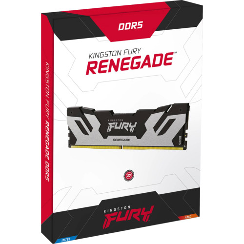 Память оперативная/ Kingston 24GB 7200MT/s DDR5 CL38 DIMM FURY Renegade Silver XMP