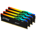 Память оперативная/ Kingston 64GB 3200MT/s DDR4 CL16 DIMM (Kit of 4) FURY Beast RGB