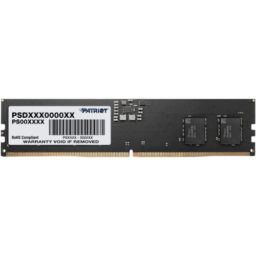 Оперативная память DDR5 16Gb 4800MHz Patriot PSD516G480081 Signature RTL PC5-38400 CL40 DIMM 288-pin 1.1В single rank Ret [PSD516G480081]