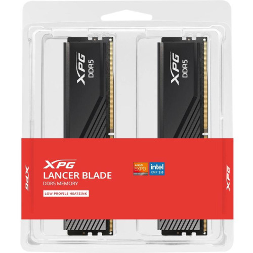 Память DDR5 2x16GB 5600MHz A-Data AX5U5600C4616G-DTLABBK XPG Lancer RTL PC5-44800 CL46 DIMM 288-pin 1.1В kit dual rank с радиатором Ret