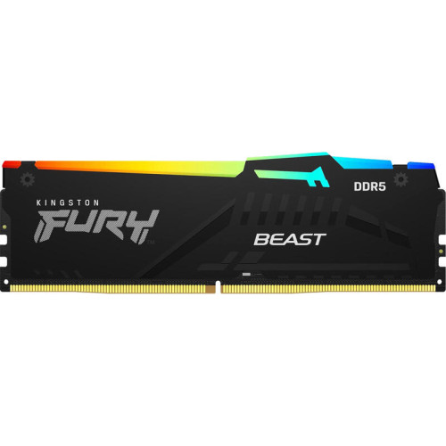 Память оперативная/ Kingston 64GB 5200MT/s DDR5 CL36 DIMM (Kit of 2) FURY Beast RGB EXPO