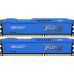 Память оперативная/ Kingston 8GB 1600MHz DDR3 CL10 DIMM(Kit of 2) FURY BeastBlue