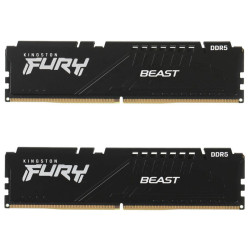 Память оперативная/ Kingston 16GB 6000MT/s DDR5 CL30 DIMM (Kit of 2) FURY Beast Black XMP