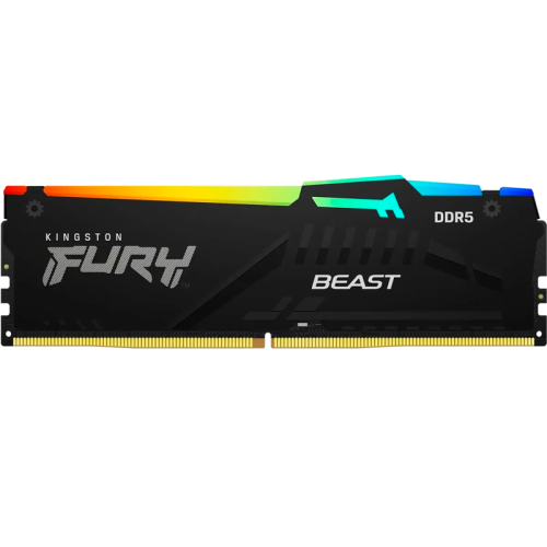 Память оперативная/ Kingston 32GB 6400MT/s DDR5 CL32 DIMM FURY Beast RGB EXPO