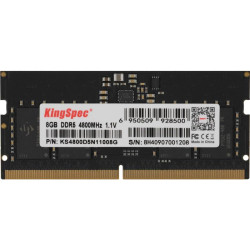 Оперативная память DDR5 8GB 4800MHz Kingspec KS4800D5N11008G RTL PC5-38400 CL40 SO-DIMM 288-pin 1.1В single rank Ret [KS4800D5N11008G]