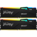 Память оперативная/ Kingston 64GB 6000MT/s DDR5 CL36 DIMM (Kit of 2) FURY Beast RGB