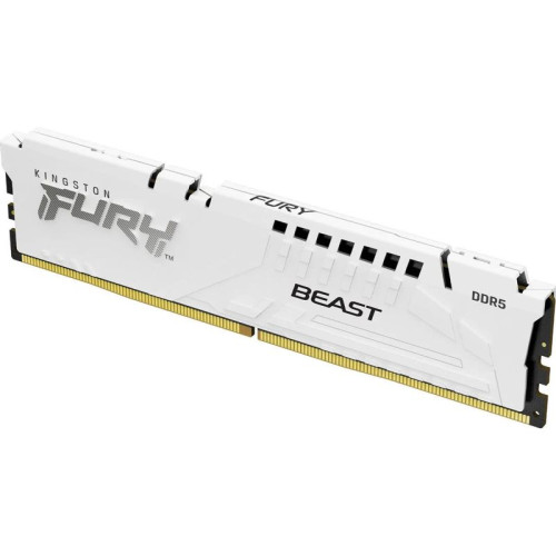 Память оперативная/ Kingston 16GB 5600MT/s DDR5 CL36 DIMM FURY Beast White EXPO