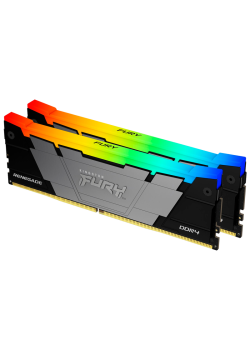 Память оперативная/ Kingston 16GB 3200MHz DDR4 CL16 DIMM (Kit of 2) FURY Renegade RGB